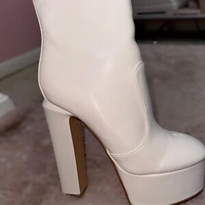 White Platform Boots